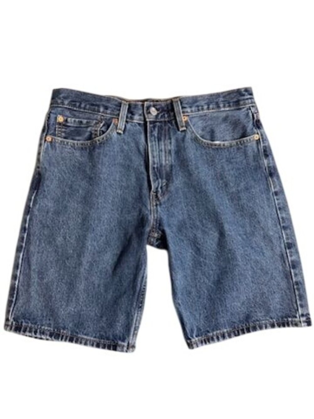 Levi’s 405 Standard Men’s 34 Blue Denim Jean Shorts 10” Inseam Jorts